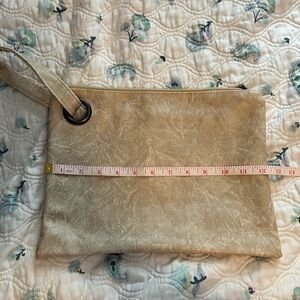 Elegant Cream Wristlet Clutch